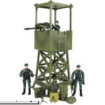 Click N' Play Military Lookout Watch Tower 16 Piece Play Set With Accessories.  B076ZSJHGL